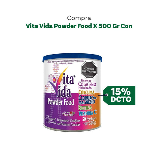 15% de descuento en vita vida 7 en polvo x 500 gr
