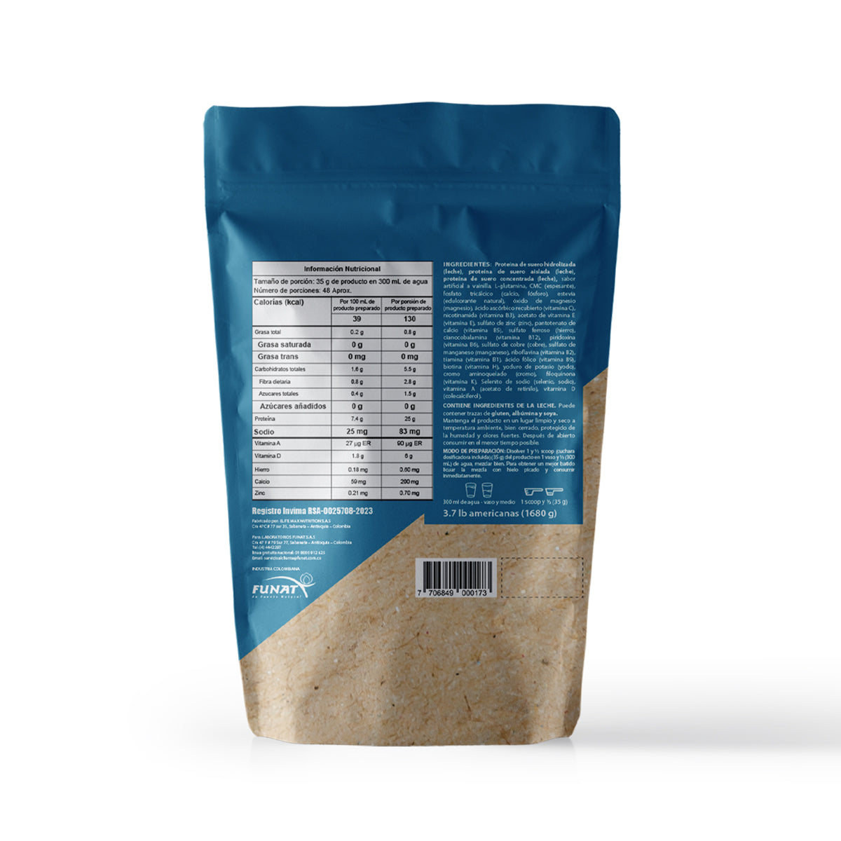 Pure hydrolyzed 3,7 Lb