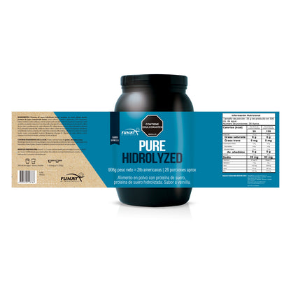 Pure whey with hydrolyzed protein 2 lb