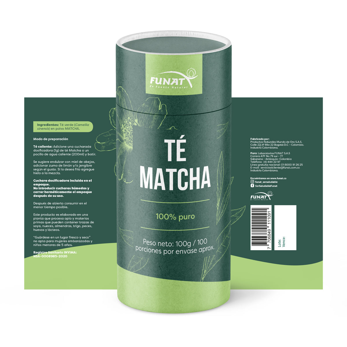 TE MATCHA X 100GR COFRE