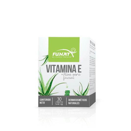 Vitamina E + aloe vera facial 30 softgels