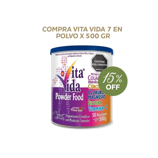 Vita vida 7 en polvo x 500 gr - 15% Off